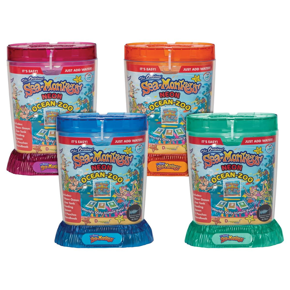Sea Monkeys comparación de tamaño 5.625 pulgadas para espacio y colocación