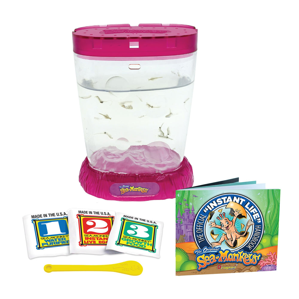 Sea Monkeys tapa ventilada con lupas integradas para observar mejor