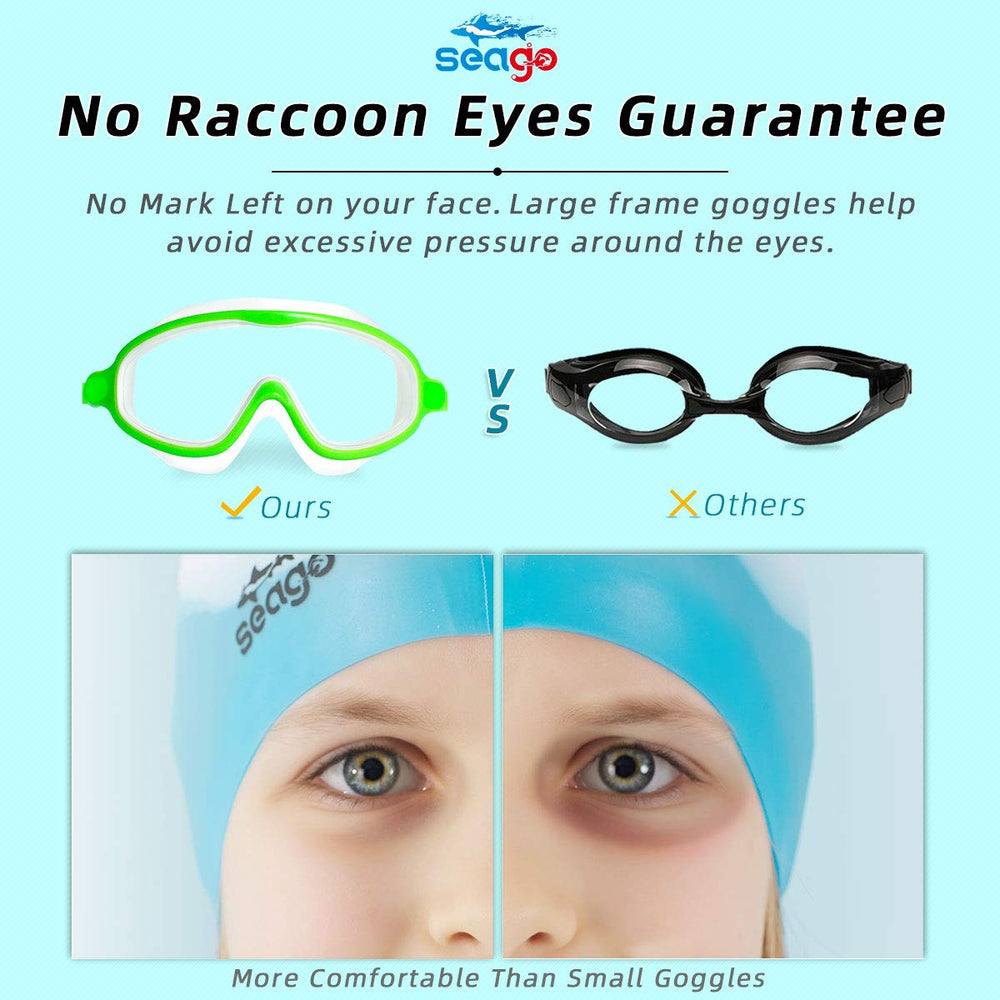 Seago comparación de tamaño con mano para ver ajuste infantil