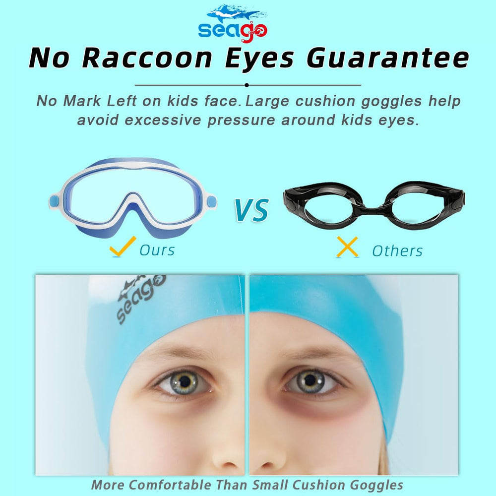 Seago gafas sobre borde de piscina en ambiente familiar seguro