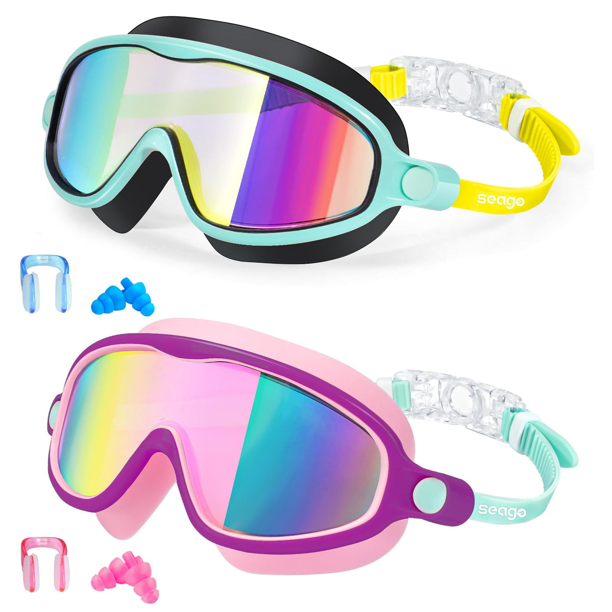 Seago gafas frontal del pack mostrando diseño y colores, comodidad inmediata