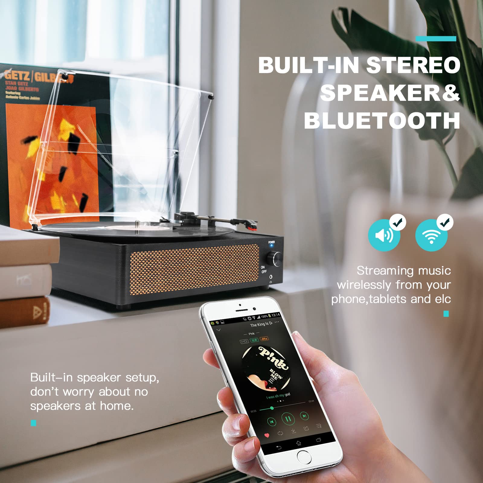 Seasonlife conexión Bluetooth, AUX y RCA para integrar música moderna