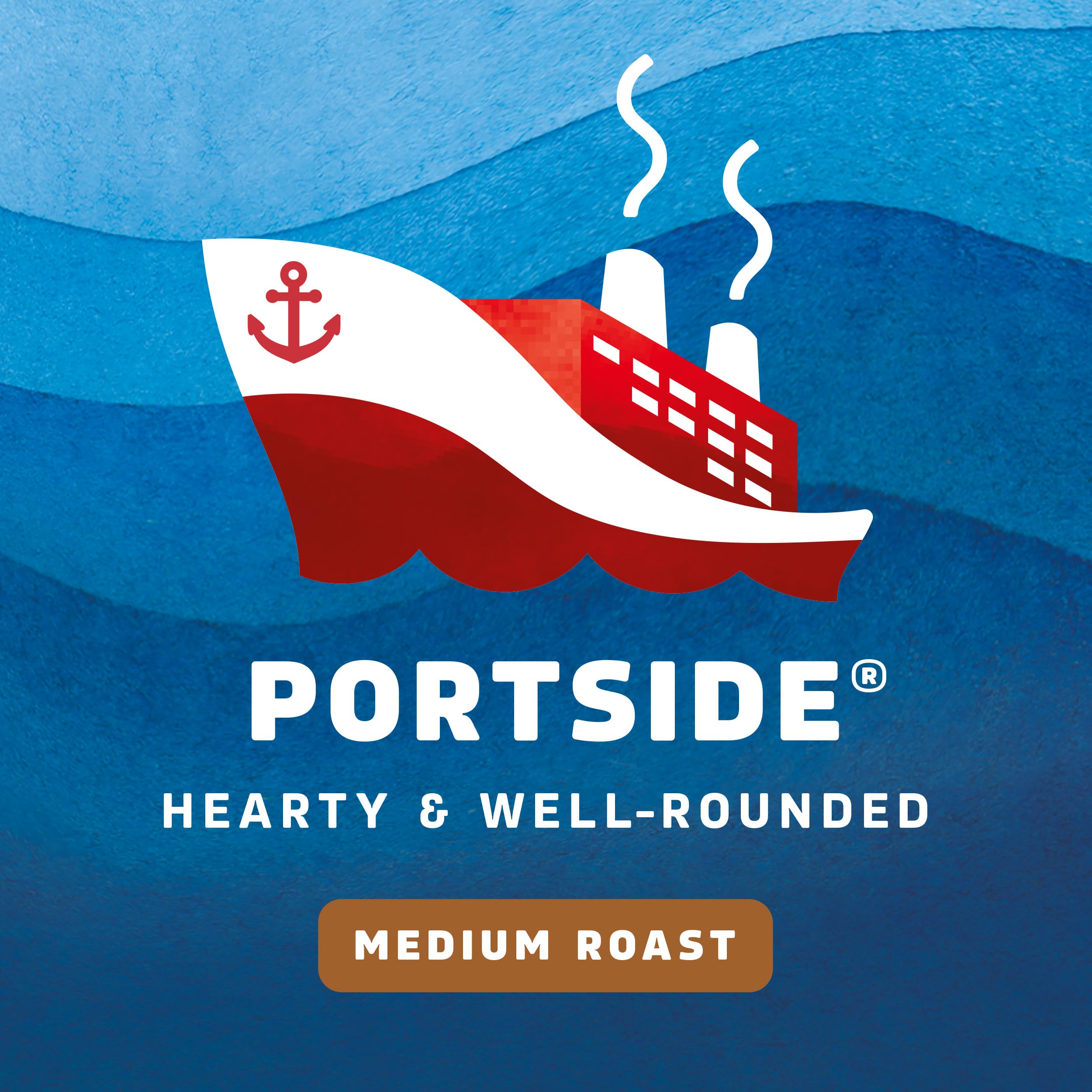 Seattle's Best Portside taza servida resaltando sabor suave y cuerpo medio
