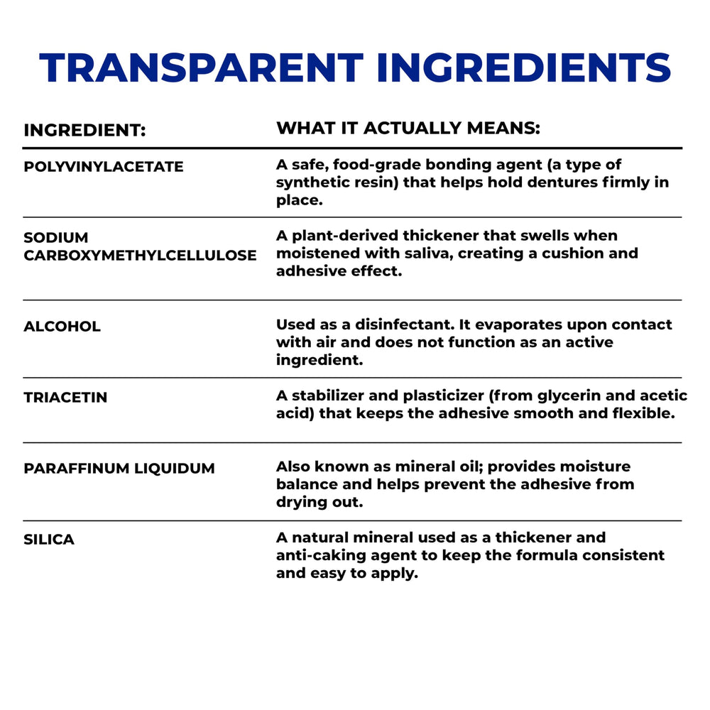Secure primer plano de la etiqueta e ingredientes visibles y claros
