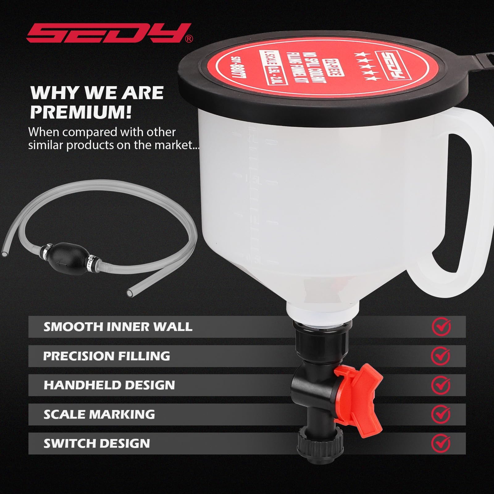 SEDY comparación de tamaño con mano muestra portabilidad y ergonomía