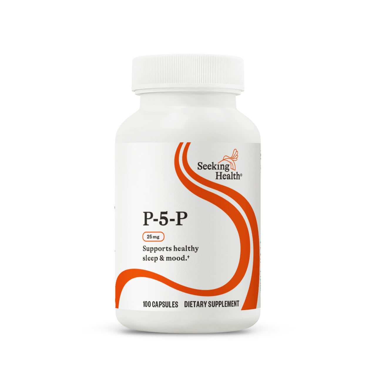 Seeking Health frasco frontal del producto mostrando etiquetado claro