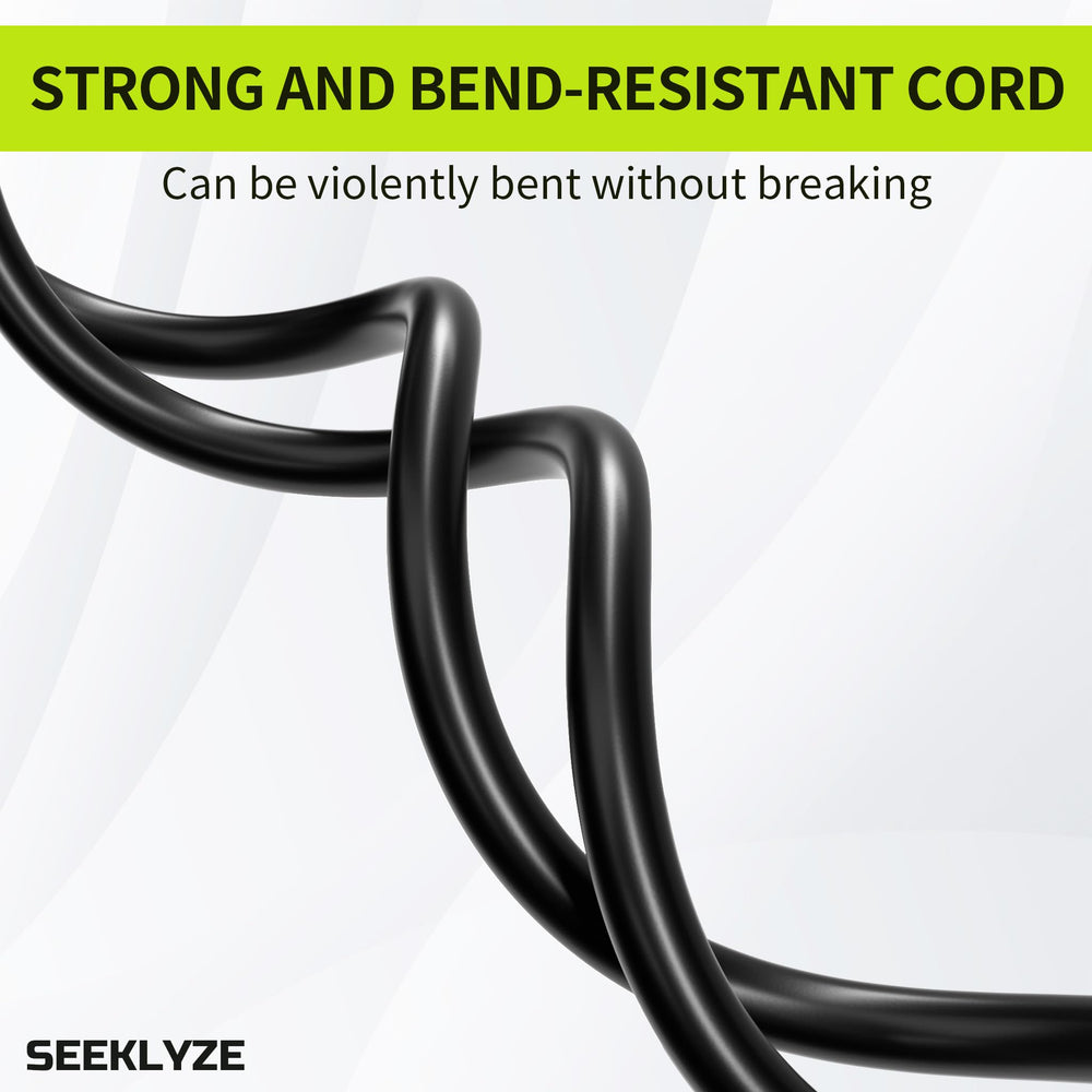 Seeklyze cable junto a regla para comparar longitud 15 pies, escala clara