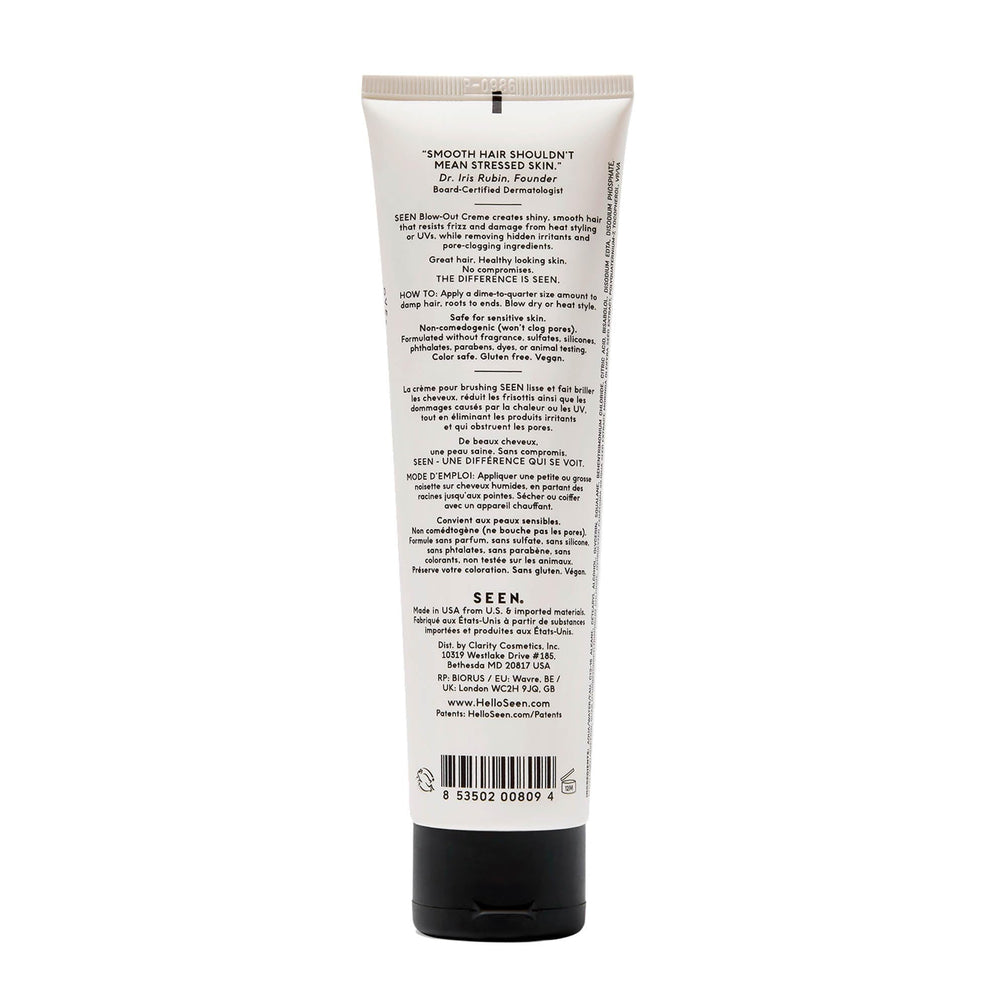 SEEN Blow-Out Creme textura cremosa en primer plano que demuestra fácil aplicación