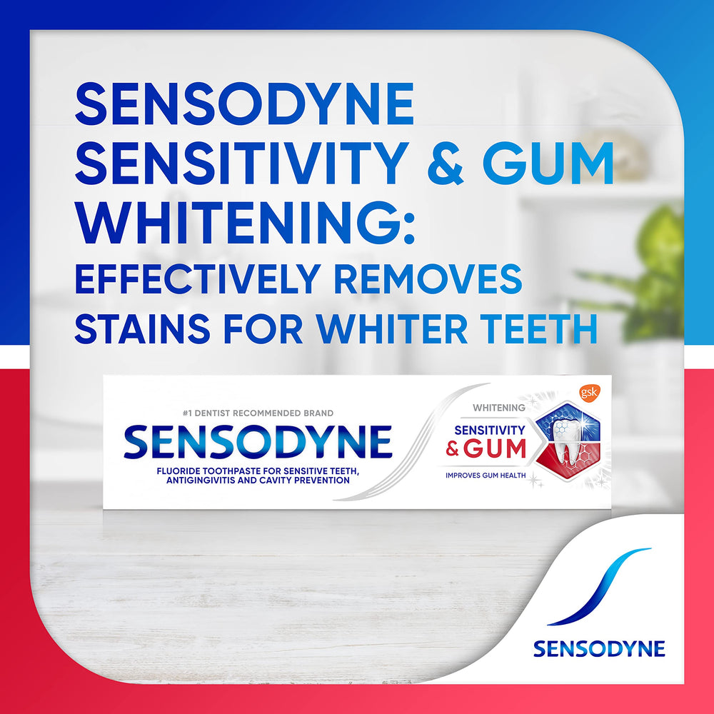 Sensodyne comparación de tamaño del tubo para referencia de uso y duración