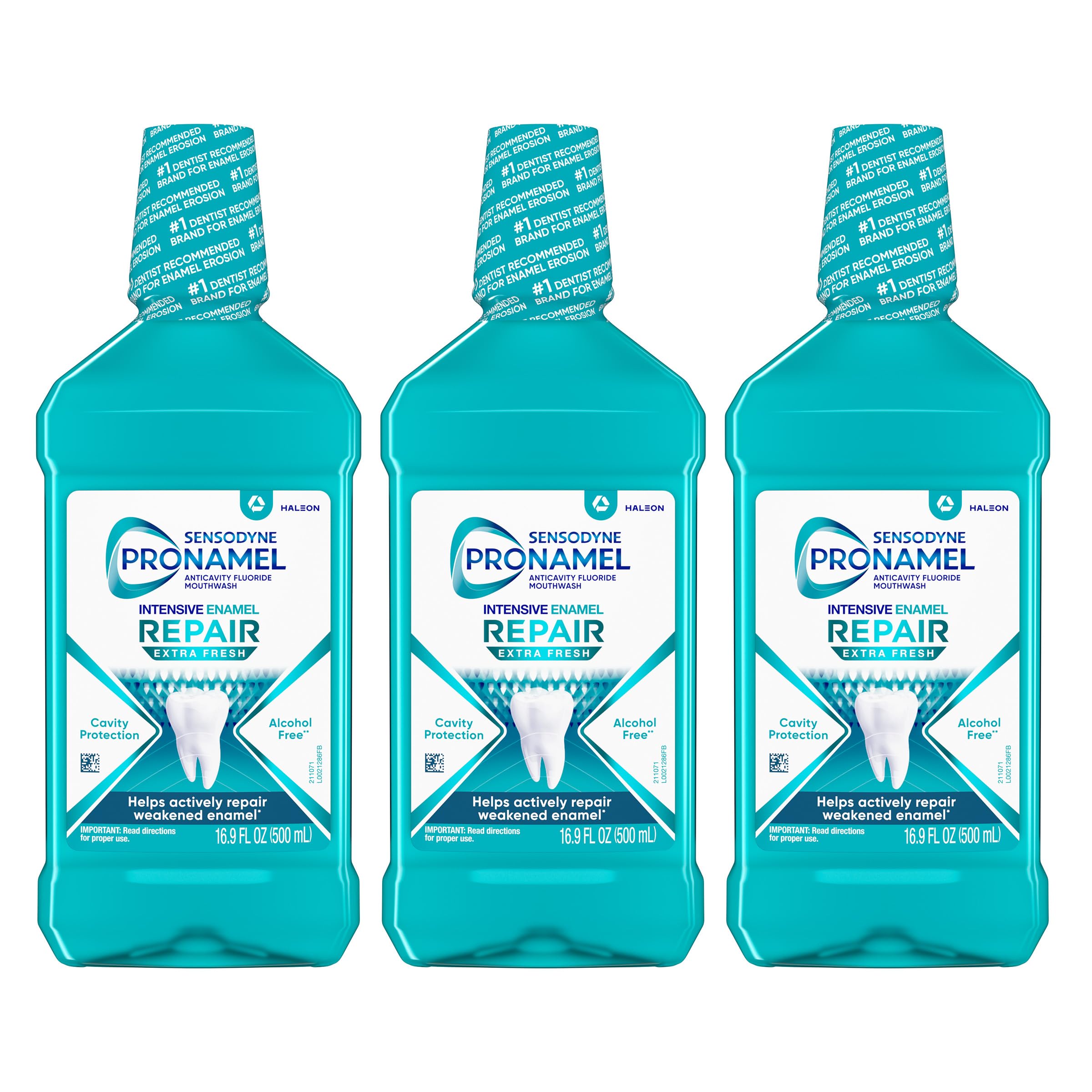 Sensodyne Pronamel frente del empaque mostrando el producto y protección