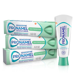 Sensodyne Pronamel vista frontal del pack, presentación clara y protección del esmalte