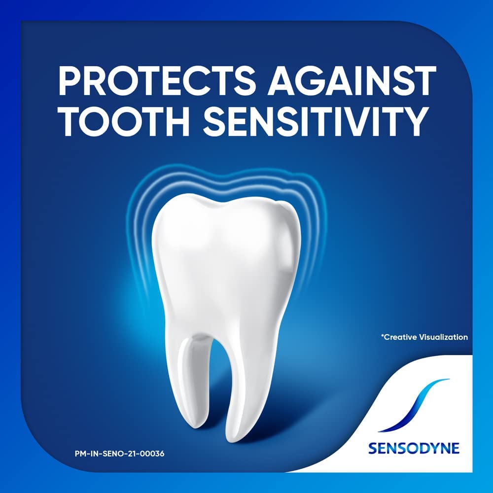 Sensodyne Repair & Protect textura de la pasta destacando la consistencia protectora