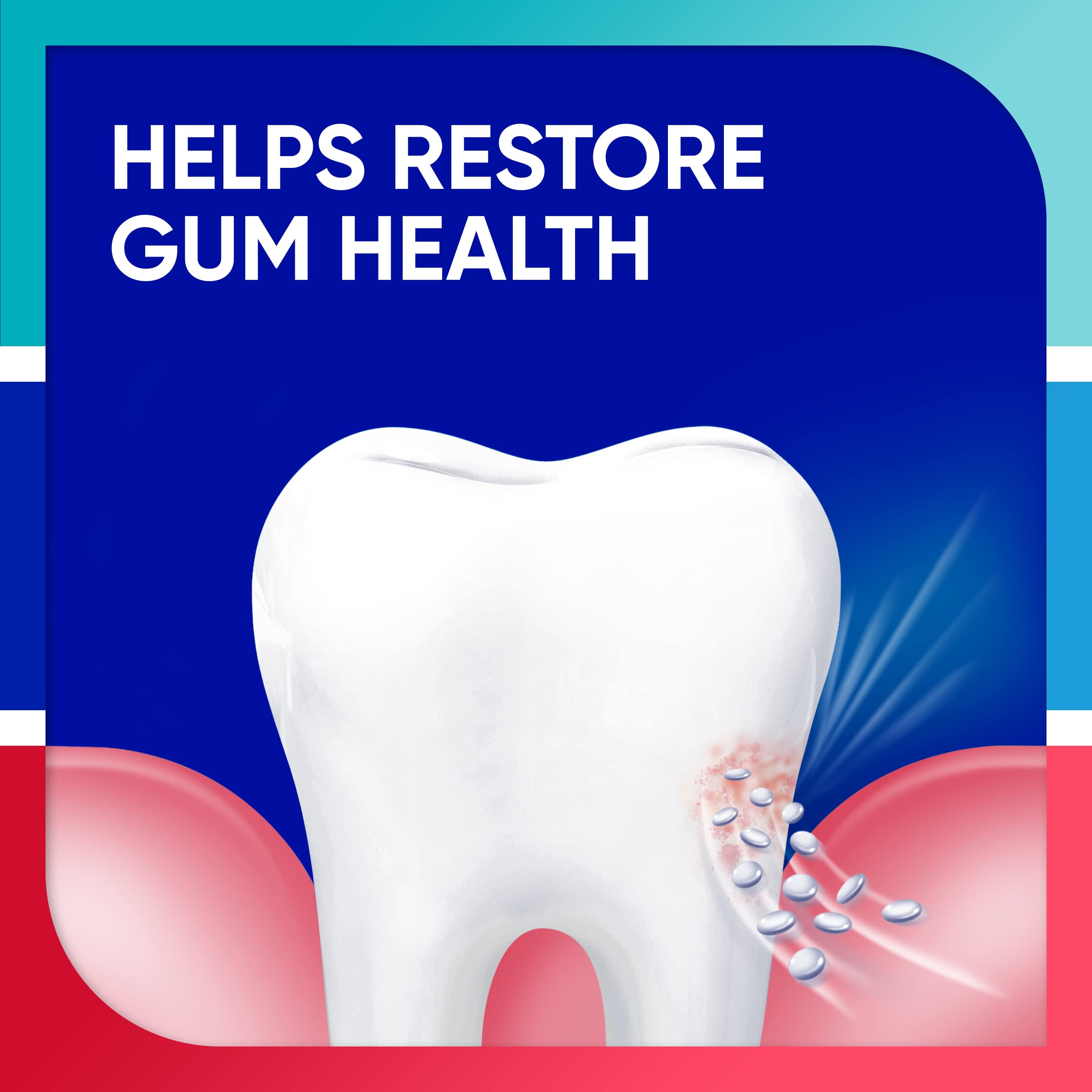Persona cepillándose con Sensodyne para alivio de sensibilidad y encías