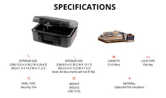 SentrySafe asa integrada para transporte cómodo y seguro en traslados