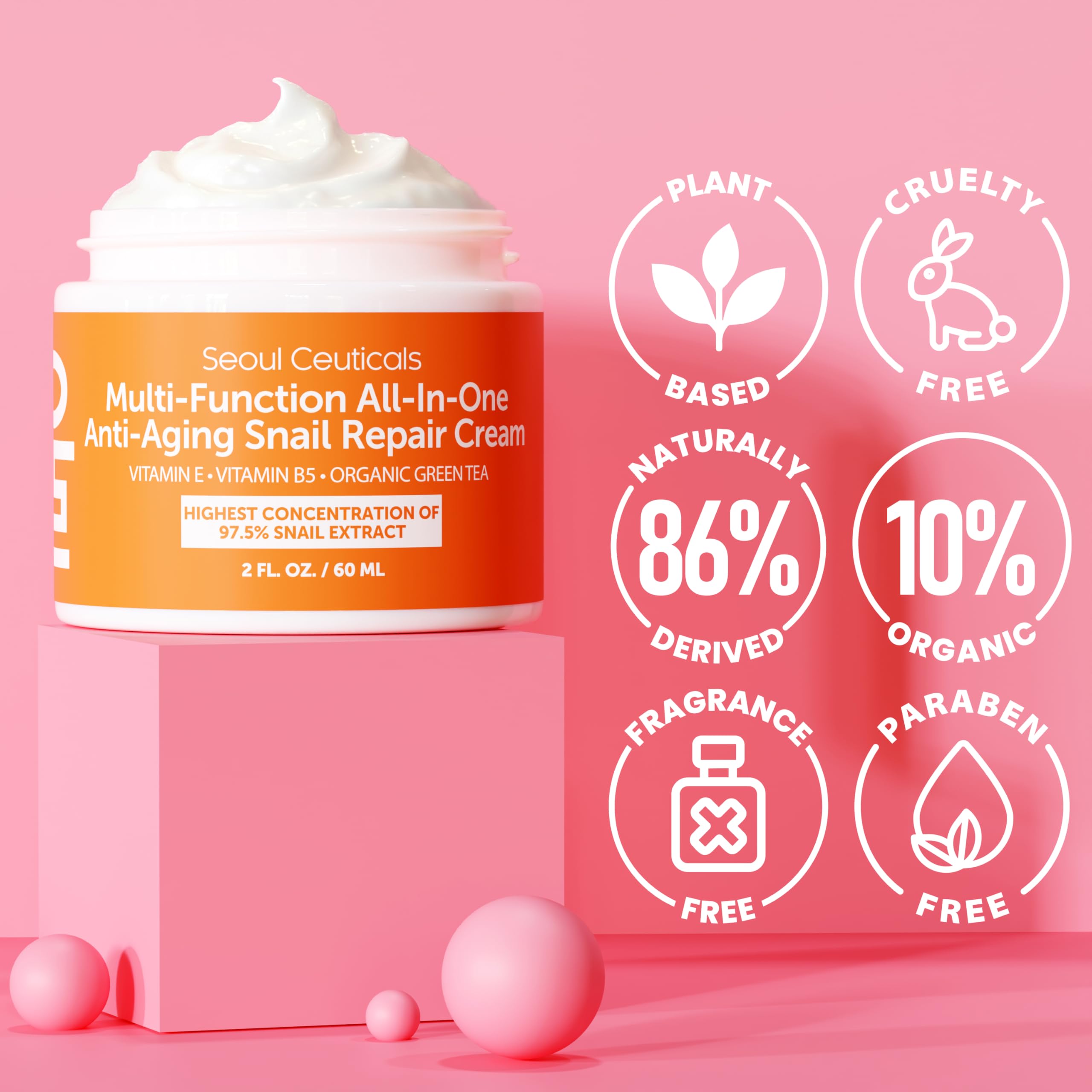 SeoulCeuticals mucina de caracol destacada como ingrediente natural eficaz