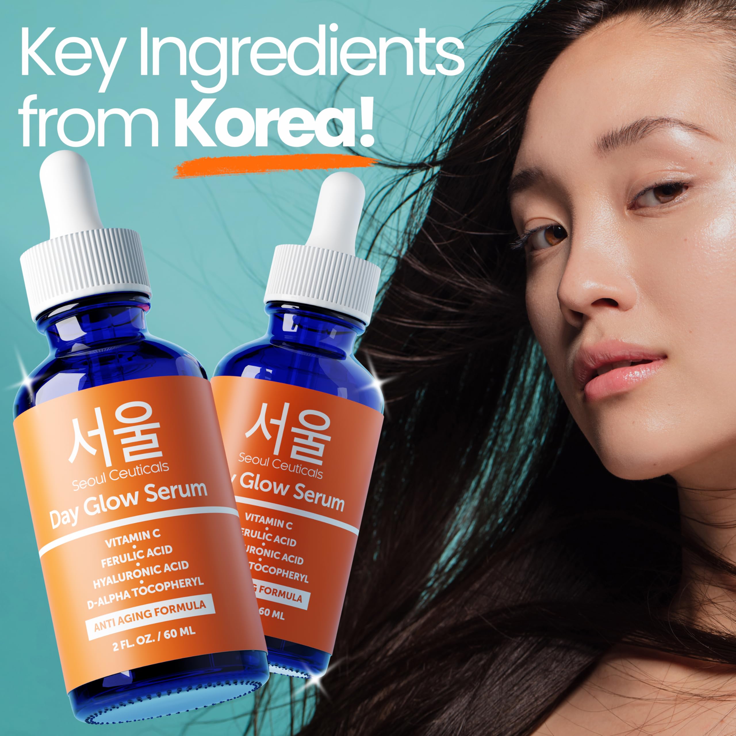 SeoulCeuticals sérum aplicado antes de maquillaje para acabado luminoso