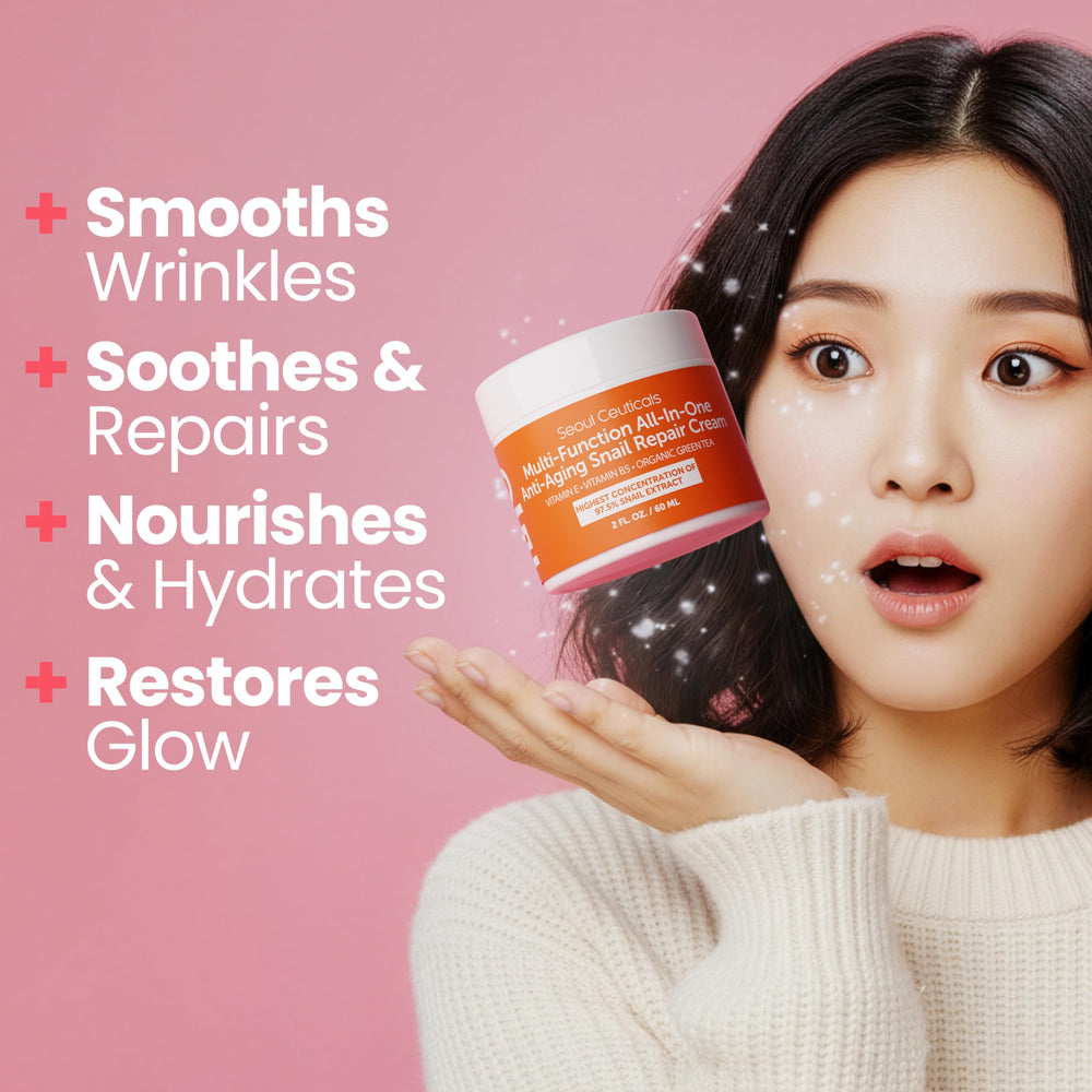 SeoulCeuticals tarro abierto que revela la textura cremosa y rápida absorción