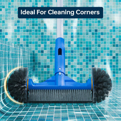 Sepetrel 12-inch round brush bristles detail scrubbing corners effectively