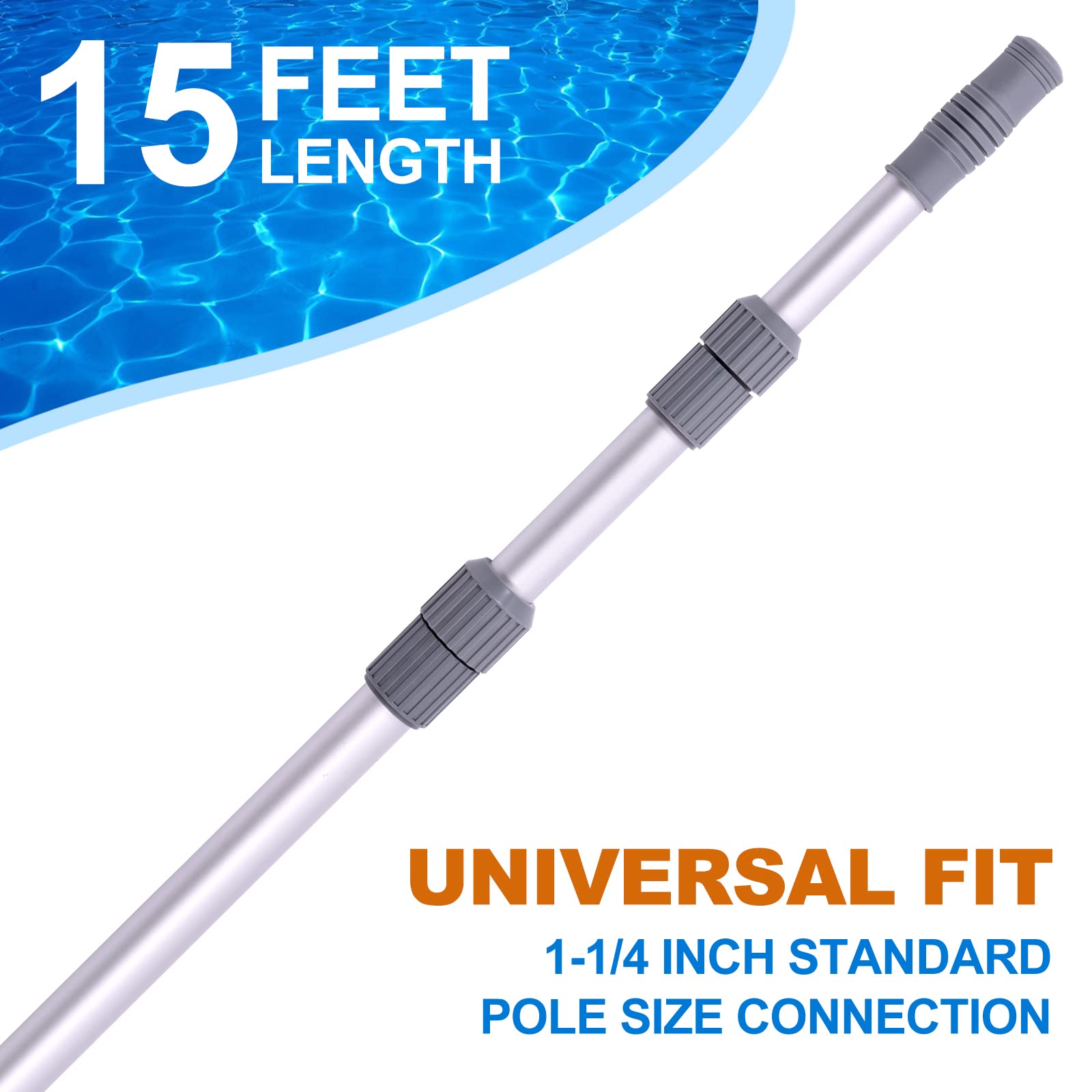 Sepetrel collapsed pole stored compactly showing space-saving portability