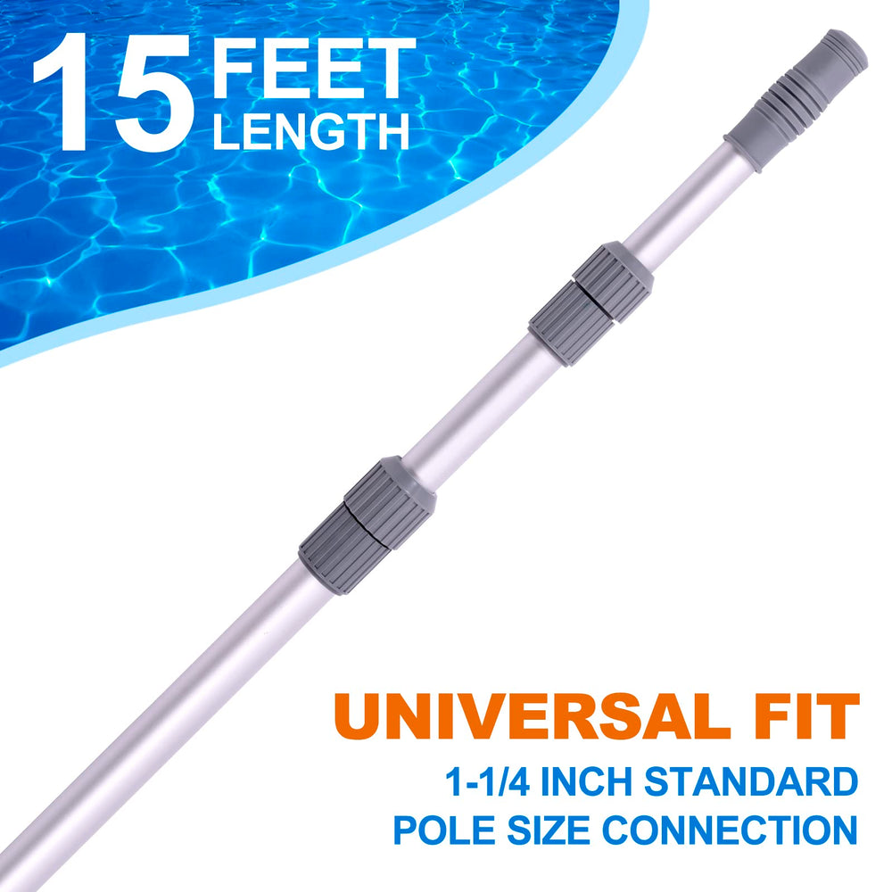 Sepetrel collapsed pole stored compactly showing space-saving portability