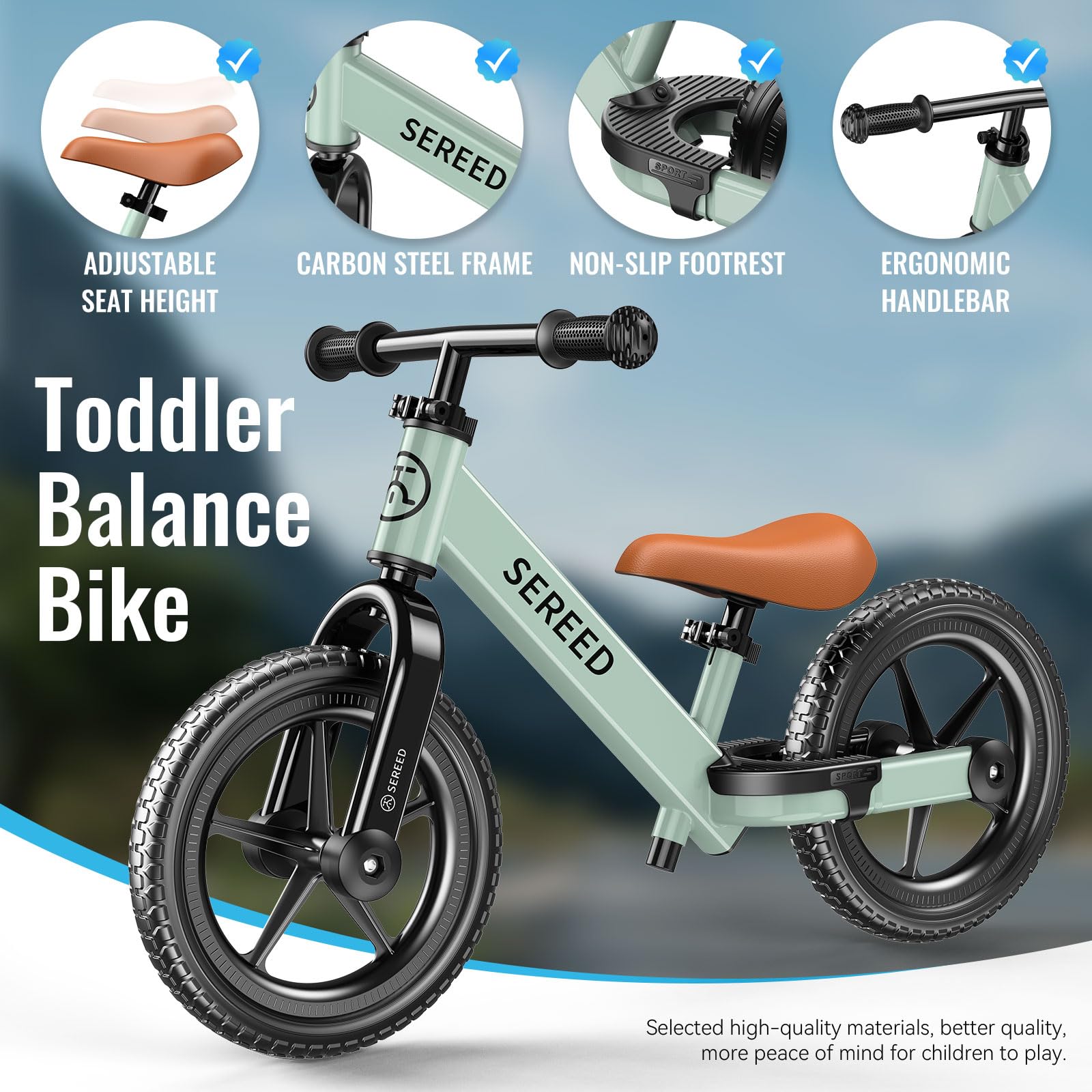 SEREED placa y pegatinas para personalizar bici y motivar al niño