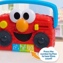 Sesame Street Elmo nariz luminosa encendida mostrando retroalimentación visual