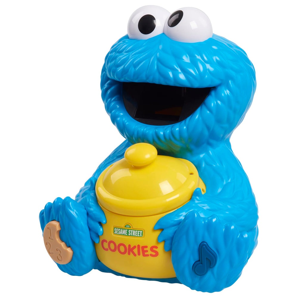 Sesame Street niño jugando con el frasco en ambiente infantil para juego educativo