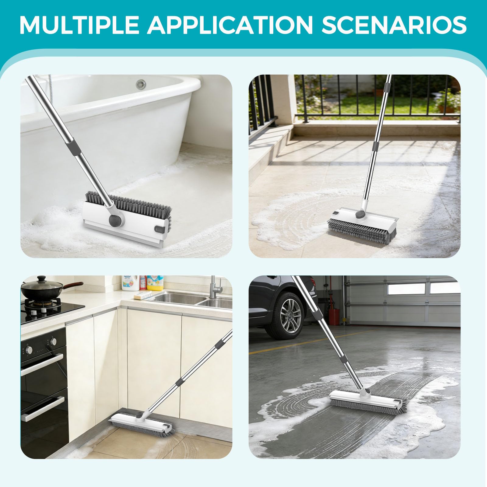 SetSail fregando ducha y azulejos para limpieza profunda y sin rayas