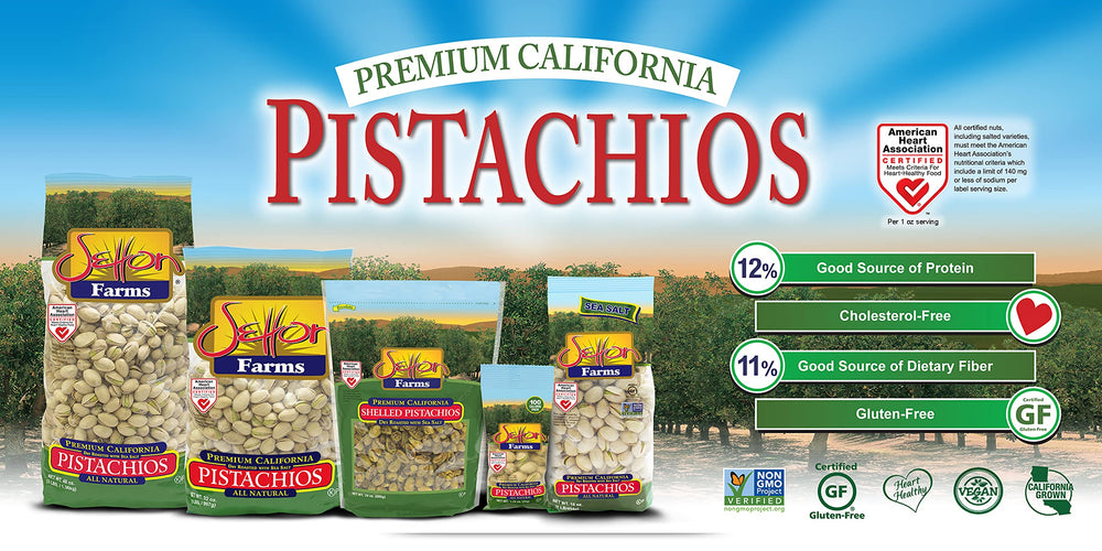 Setton Farms etiqueta nutricional y certificaciones Non-GMO, vegano, kosher