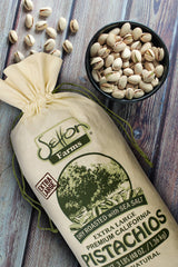 Setton Farms primer plano de cáscara y textura resaltando frescura