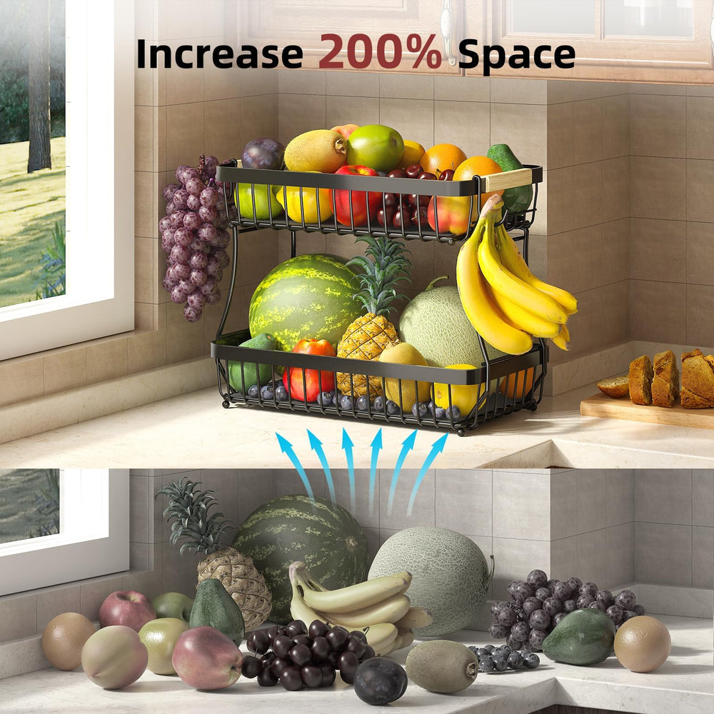 Sevenblue frutero en encimera mostrando orden y estética de cocina