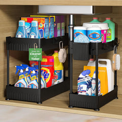 Sevenblue vista frontal del organizador mostrando doble balda y estabilidad