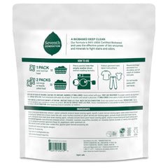 Seventh Generation primer plano de una cápsula para destacar su disolución rápida