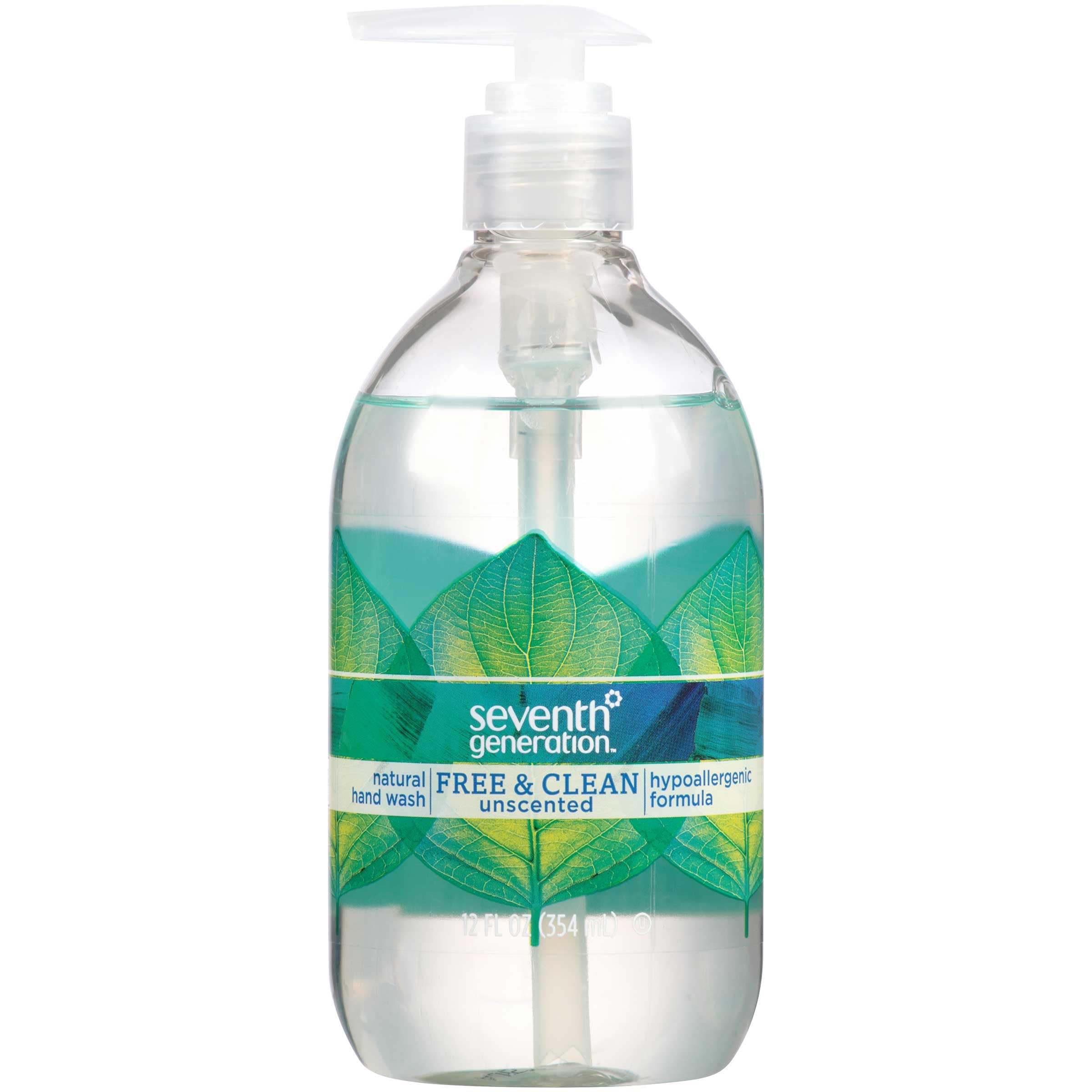 Seventh Generation envase frontal mostrando etiqueta y beneficio sin fragancia