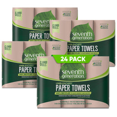 Seventh Generation frente del envase mostrando 100% papel reciclado y beneficio ecológico