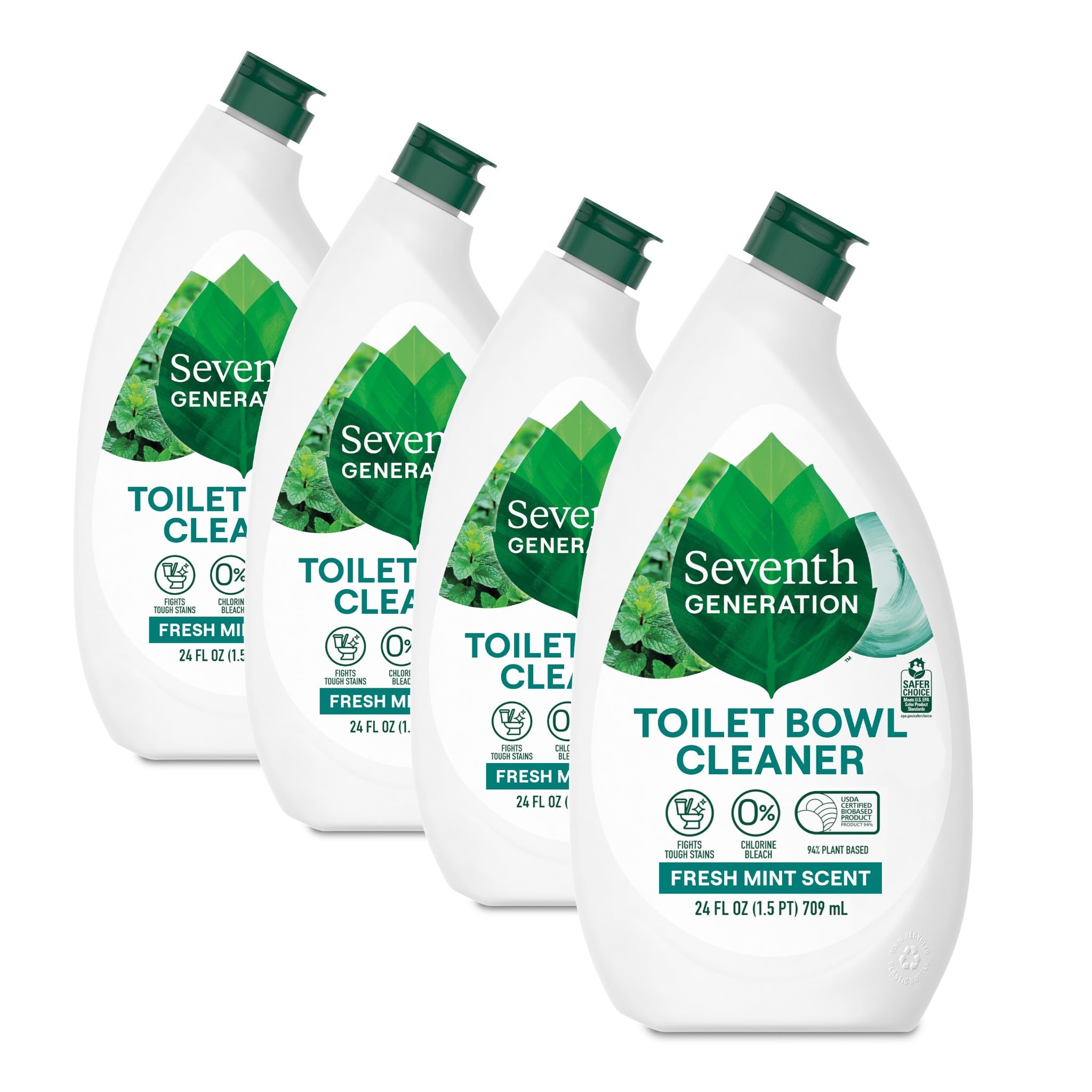 Seventh Generation frente del envase mostrando diseño y beneficio ecológico