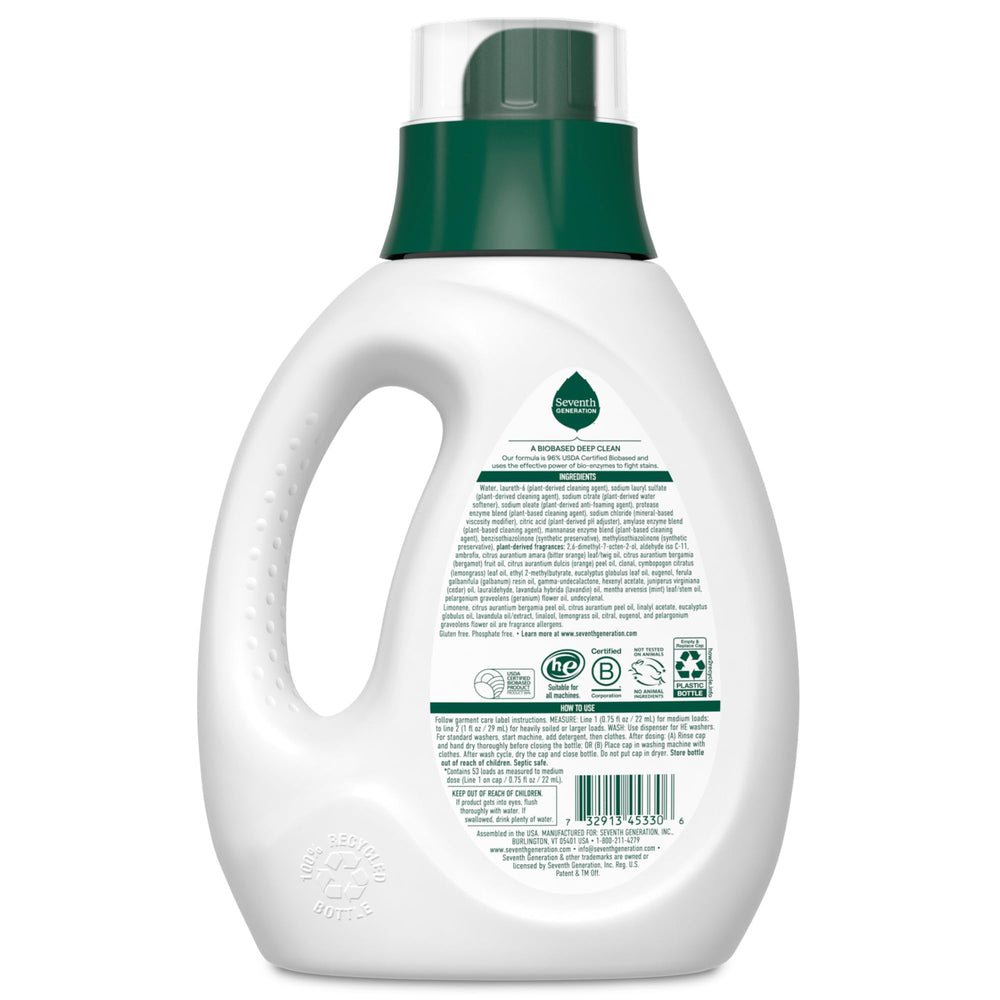 Seventh Generation ropa deportiva limpia neutralizando olores y manchas