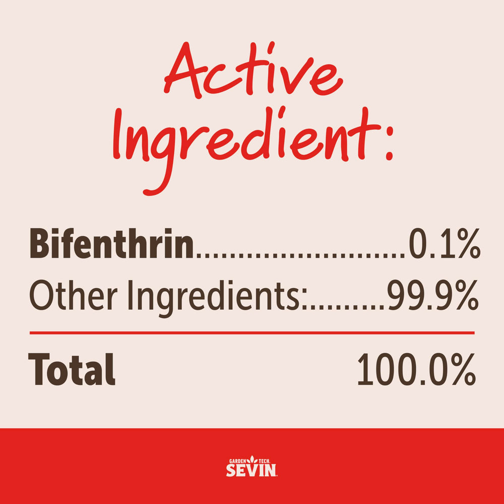 Etiqueta del producto Sevin con instrucciones y tasas de aplicación claras