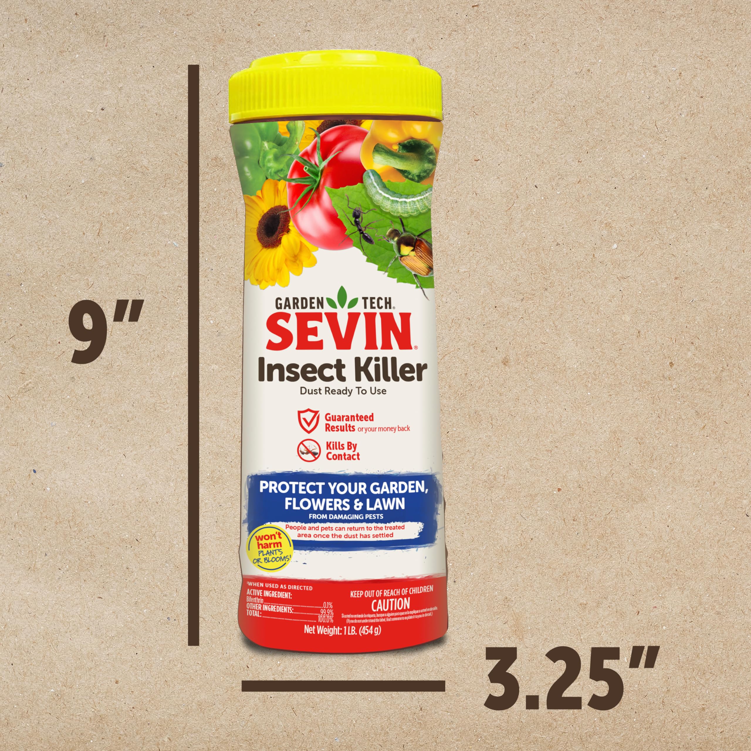 Tratamiento de barrera con Sevin alrededor de cimiento para protección exterior