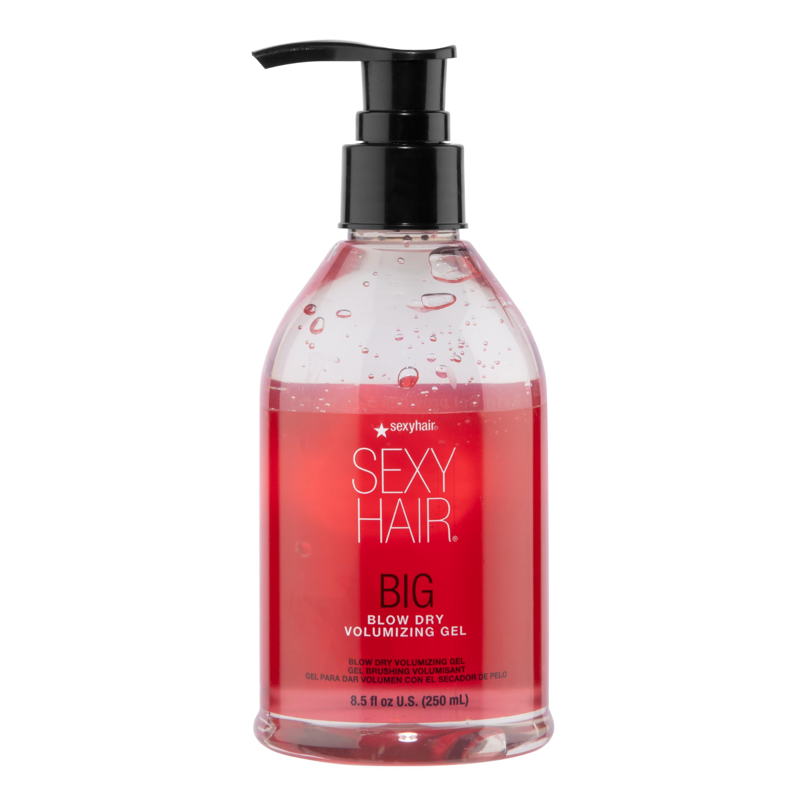 SexyHair front packaging showing volumizing gel and brand for shelf impact