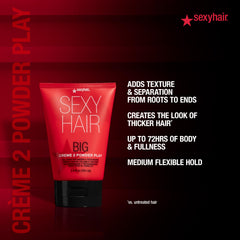 SexyHair primer plano de textura crème-to-polvo para control y ligereza