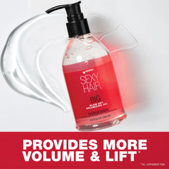 SexyHair gel texture close-up illustrating lightweight consistency and spreadability