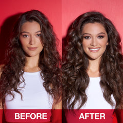 SexyHair applied in hand onto damp hair demonstrating easy application and prepping benefits