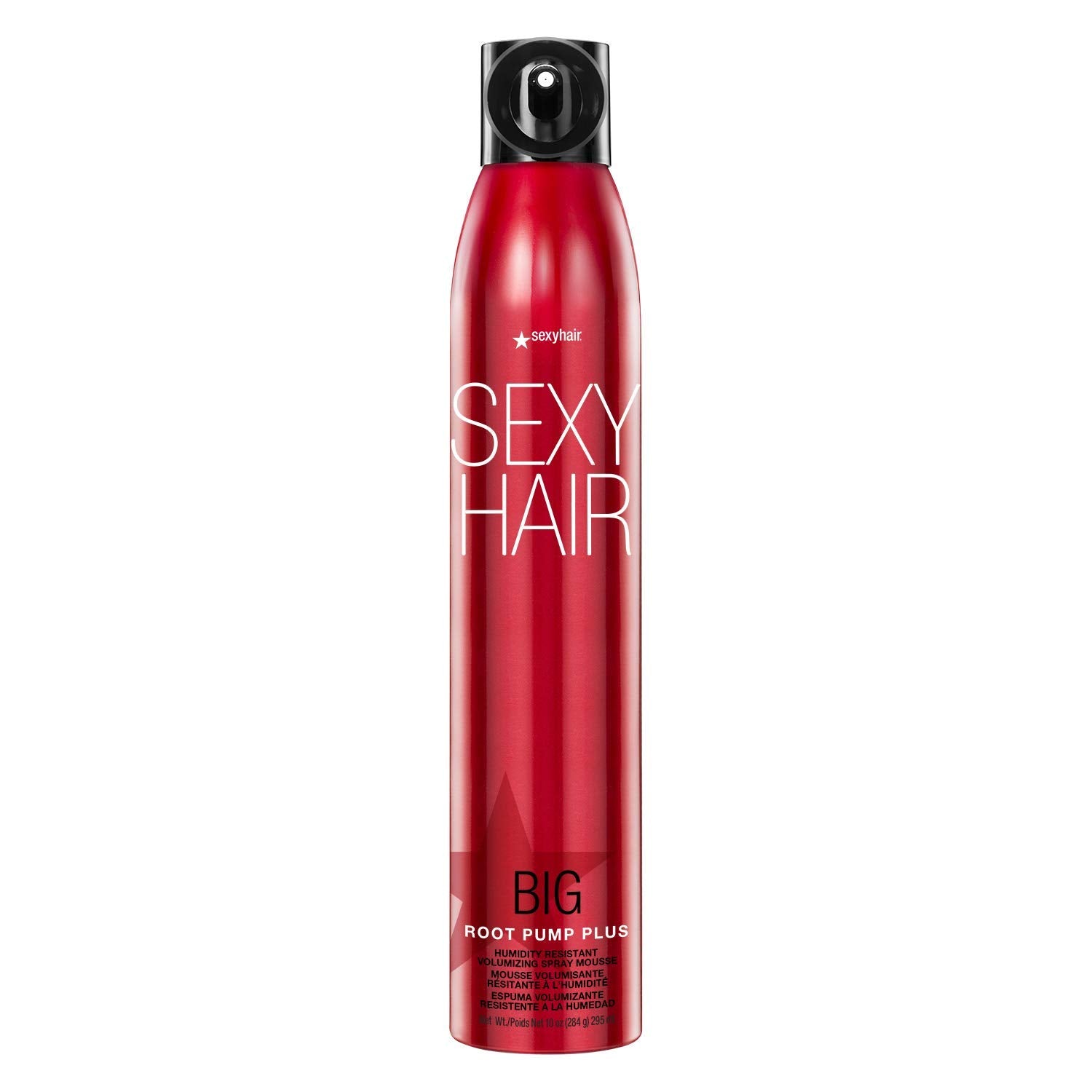 SexyHair bote frontal mostrando etiqueta y volumen visible