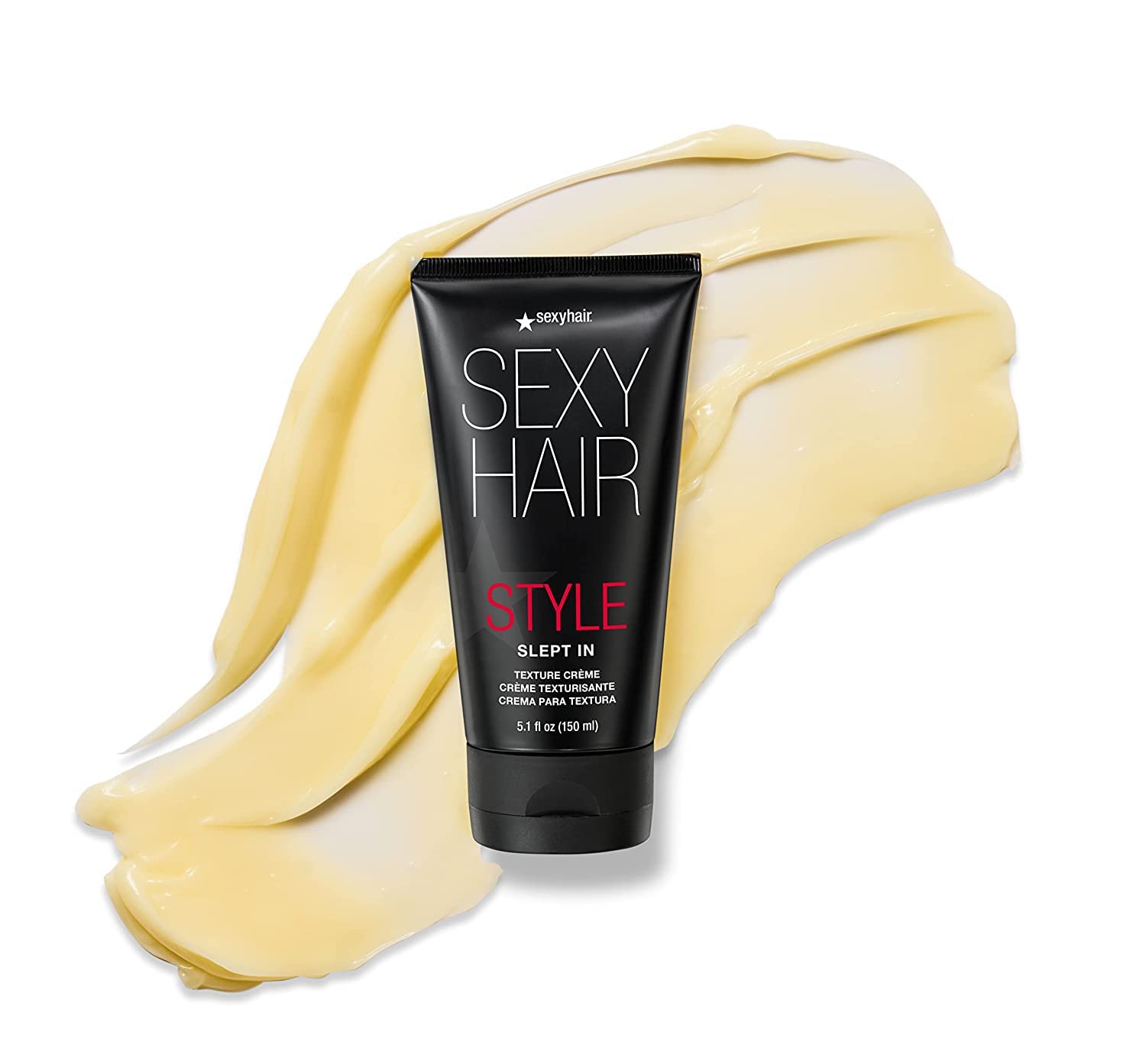 SexyHair Slept In modelo con peinado desenfadado mostranso resultado