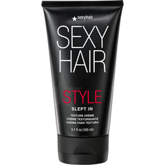 SexyHair Slept In crema frontal mostrando envase y diseño de producto