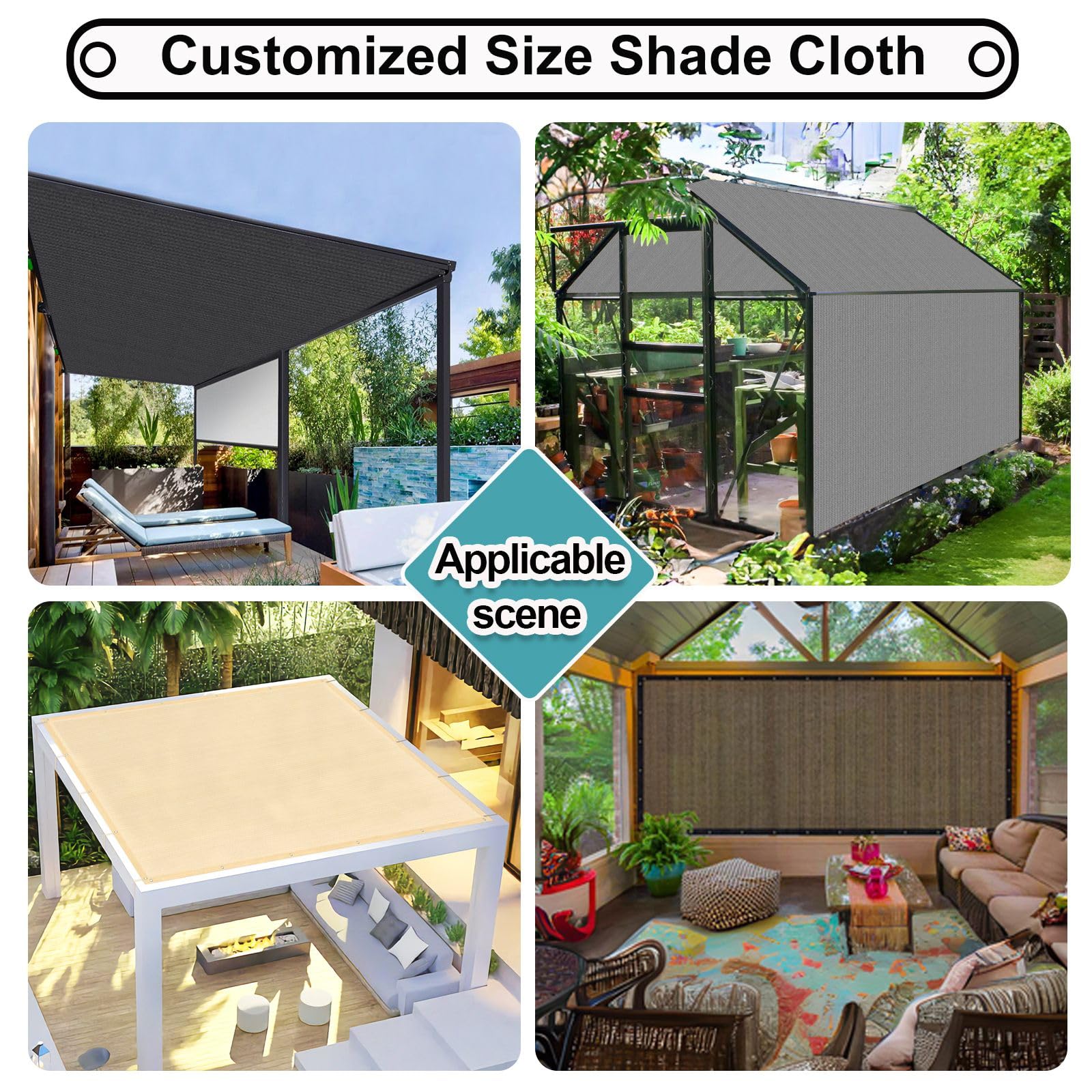Shade&Beyond empaque con accesorios incluidos para montaje rápido