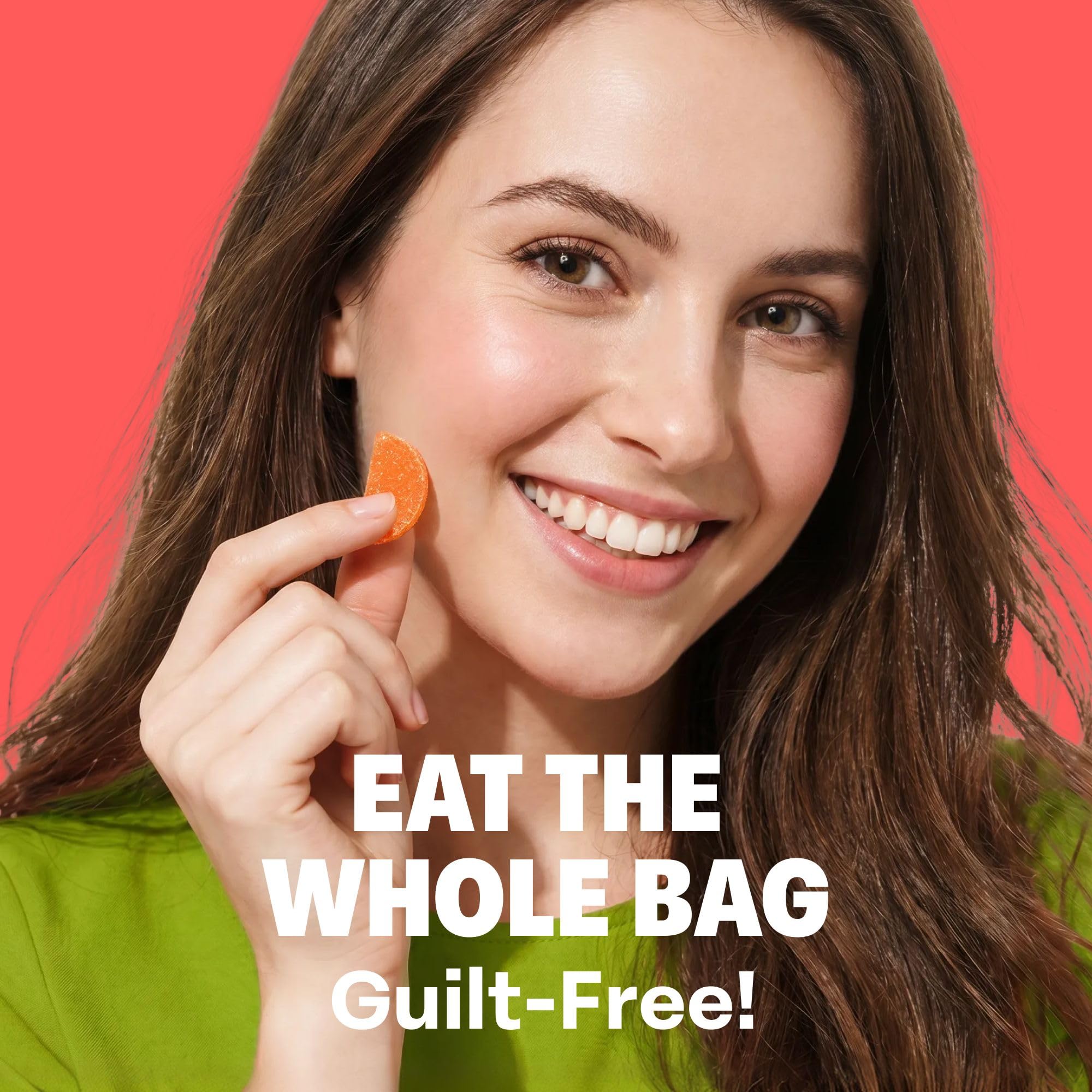 Snack scene with Shameless gummies at movie night showing indulgent low-sugar benefit