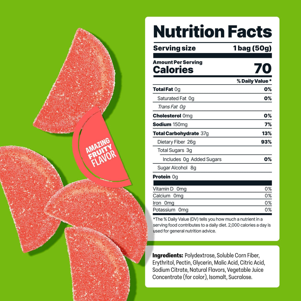 Open bag of Shameless Wassup Watermelon gummies showing ready-to-eat convenience