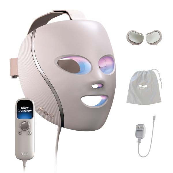 Shark CryoGlow vista frontal Rose Glow mostrando diseño ergonómico y acabado elegante